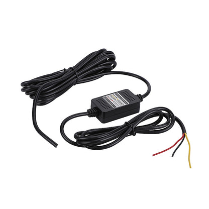 H516 Recording Step-down Line Shrinkage Video Car Charger Line Parking Monitoring Three-Core Power Cord, Model: Without Fuse(Micro Right Elbow) - In Car by buy2fix | Online Shopping UK | buy2fix