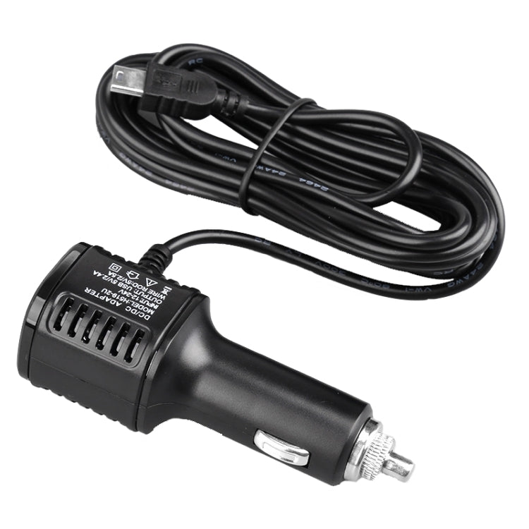 H519 Car Charger Driving Recorder Power Cord Dual USB With Display Charging Line, Specification: Micro Straight - In Car by buy2fix | Online Shopping UK | buy2fix