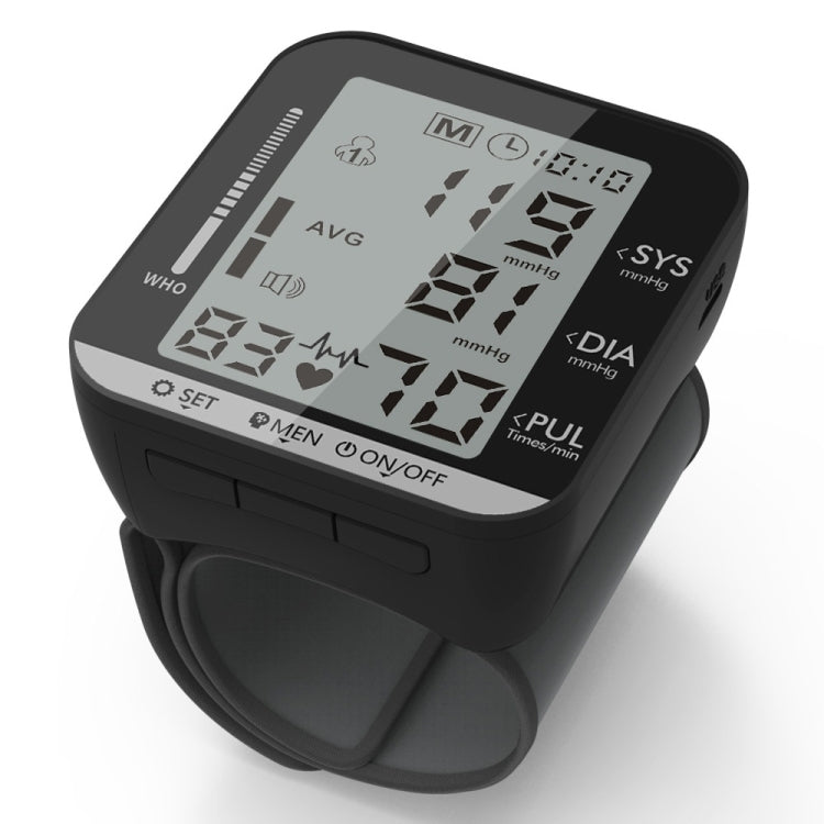 JZ-251A Household Automatic Electronic Sphygmomanometer Smart Wrist Blood Pressure Meter, Shape: Voice Broadcast(Full White) - Sphygmomanometer by buy2fix | Online Shopping UK | buy2fix