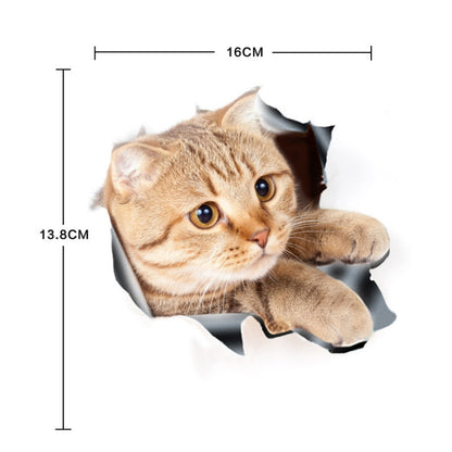 4 PCS Style 3 Small 3D Stereo Cat Car Sticker Car Body Scratches And Occlusion Stickers - In Car by buy2fix | Online Shopping UK | buy2fix