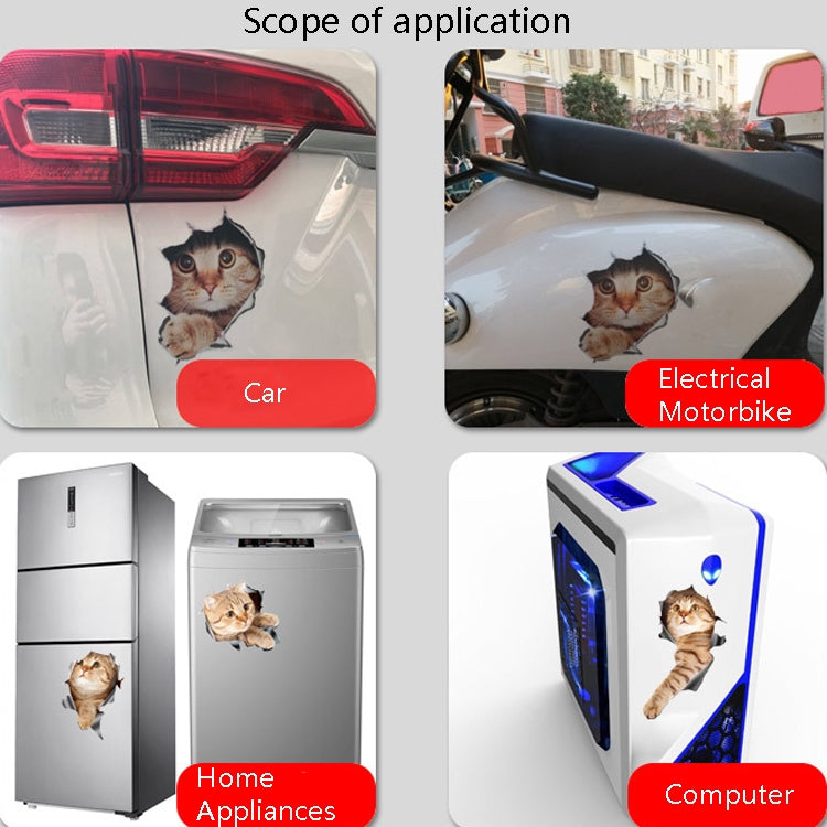 Style 3 Large 3D Stereo Cat Car Sticker Car Body Scratches And Occlusion Stickers - In Car by buy2fix | Online Shopping UK | buy2fix