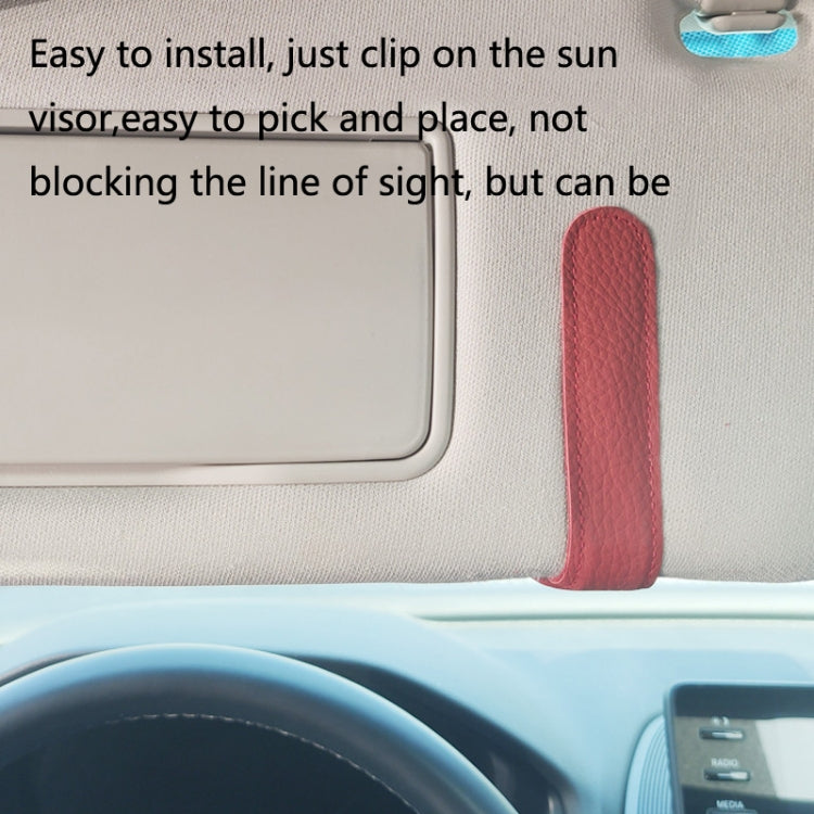 529 Car Sun Visor Glasses Clip Sunglasses Holder(Black) - In Car by buy2fix | Online Shopping UK | buy2fix