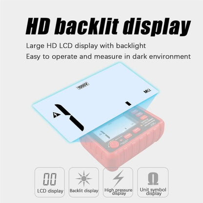 TASI Digital Insulation Resistance Measuring Tester(TA8321A  250-1000V) - Consumer Electronics by TASI | Online Shopping UK | buy2fix