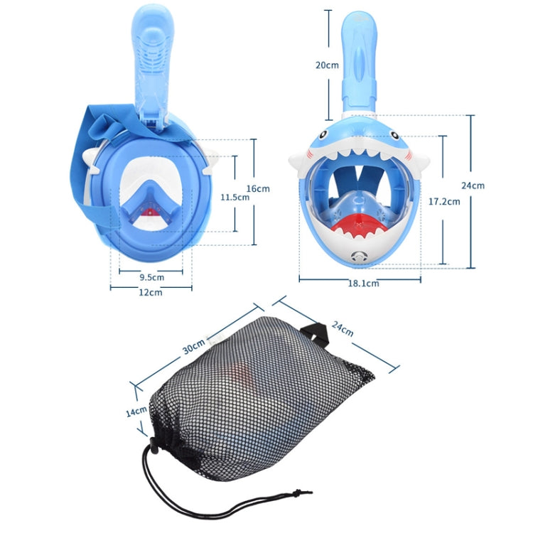 Cartoon Kids Full Dry Diving Mask Swimming Anti-Fog Snorkeling Mask, Size: XS(Dinosaur) - DJI & GoPro Accessories by buy2fix | Online Shopping UK | buy2fix