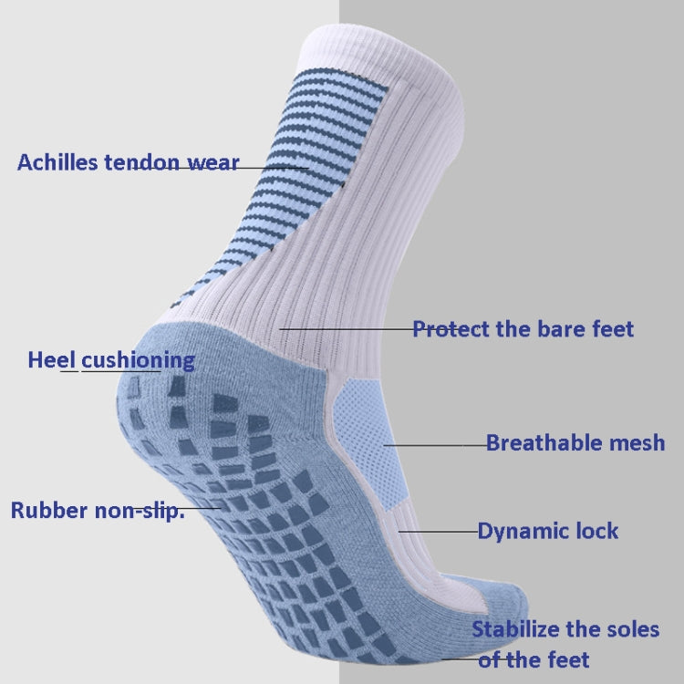 Adult Thick Towel Football Socks Non-Slip Wear-Resistant Tube Socks, Size: Free Size(White) - Outdoor & Sports by buy2fix | Online Shopping UK | buy2fix