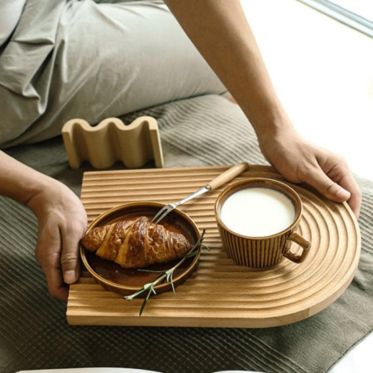 Small Elliptical  Wooden Tray Photography Shooting Props - Camera Accessories by buy2fix | Online Shopping UK | buy2fix