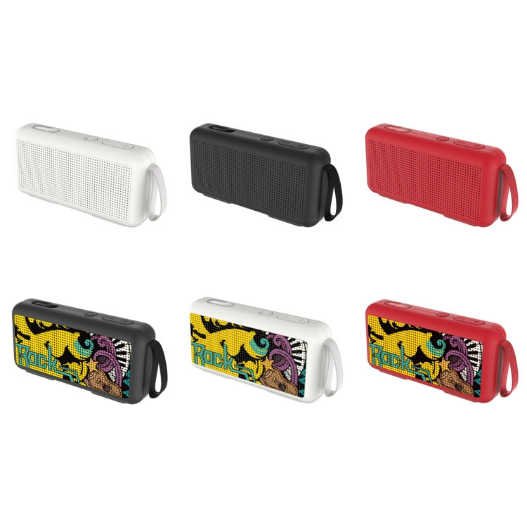 DoRealMe F0 TWS Mini Graffiti Bluetooth Speaker Support FM / TF Card(Black Graffiti) - Mini Speaker by buy2fix | Online Shopping UK | buy2fix