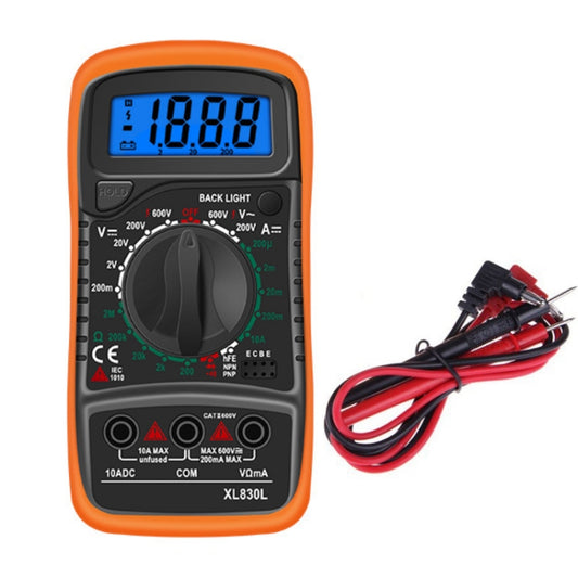 ANENG XL830L Multi-Function Digital Display High-Precision Digital Multimeter, Specification: Bubble Bag Packing(Orange) - Digital Multimeter by ANENG | Online Shopping UK | buy2fix