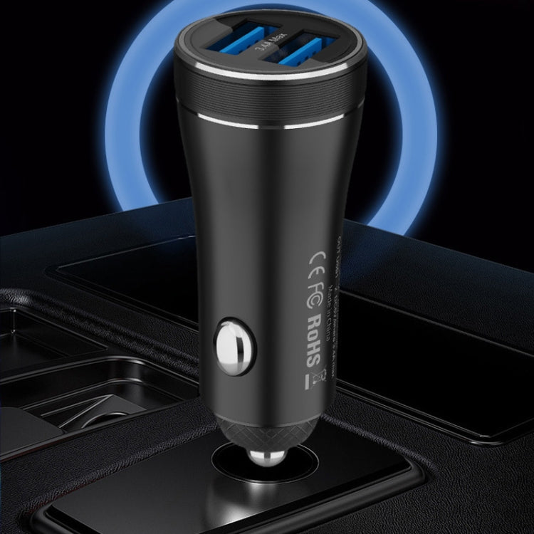 QIAKEY BK913 Dual Ports Fast Charge Car Charger - Car Charger by QIAKEY | Online Shopping UK | buy2fix
