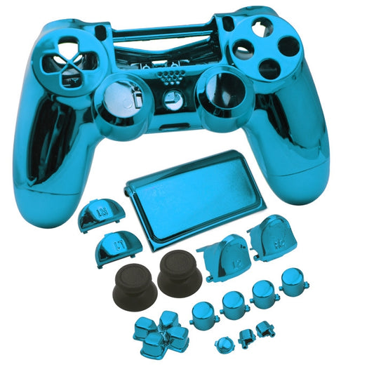Electroplated Protective Case For PS4 Slim(Blue) - Cases by buy2fix | Online Shopping UK | buy2fix