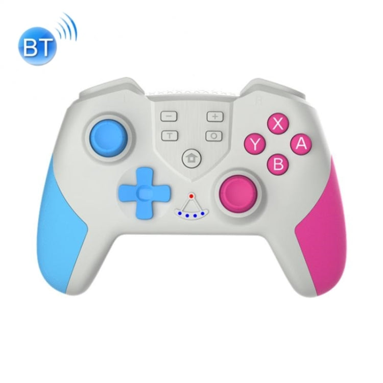 T23 Macro Programming Six-Axis Wireless Bluetooth Handle With NFC For Switch Pro(Blue Pink) - Gamepads by buy2fix | Online Shopping UK | buy2fix