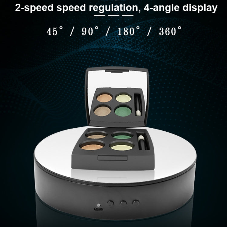 15cm Adjustable Speed Rotating Display Stand Props Turntable(Black Mirror) - Camera Accessories by buy2fix | Online Shopping UK | buy2fix