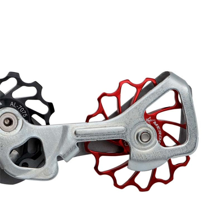 MEROCA Ceramic Bearing Mountain Bike Guide Wheel(13T Red) - Outdoor & Sports by MEROCA | Online Shopping UK | buy2fix