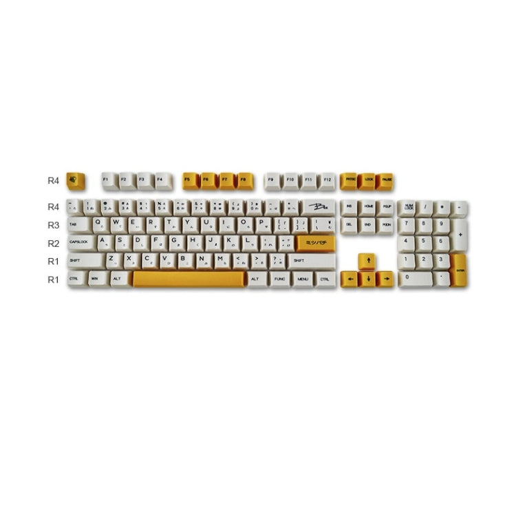 Dye Sublimation Heat Transfer Keycaps For Mechanical Keyboard(Bee Milk) - Silicone / Sticker by buy2fix | Online Shopping UK | buy2fix