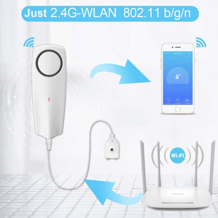 WIFI Smart APP Remote Water Leakage Alarm - Security by buy2fix | Online Shopping UK | buy2fix