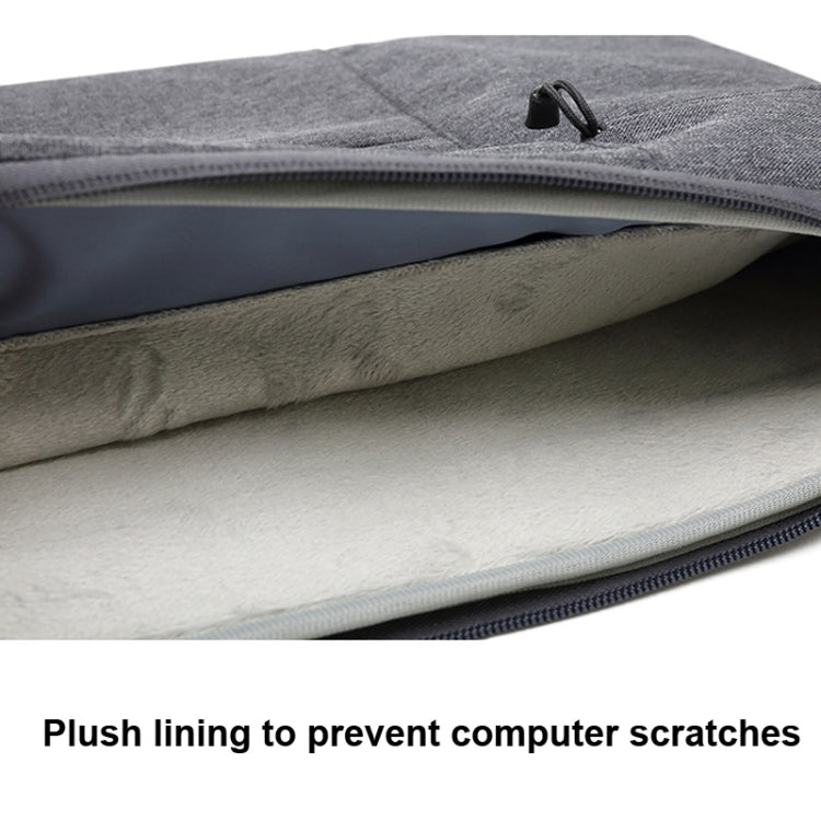 Zipper Type Polyester Business Laptop Liner Bag, Size: 14 Inch(Dark Gray) - 14.1 inch by buy2fix | Online Shopping UK | buy2fix