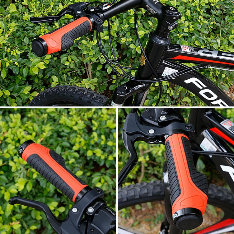 1 Pair Bicycle MTB Bike Handlebar Grips Rubber Anti-Slip Racing Bike Grip(Blue) - Outdoor & Sports by buy2fix | Online Shopping UK | buy2fix