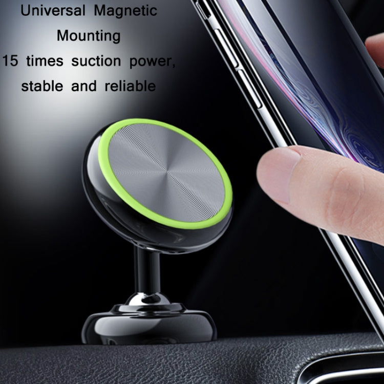 Car Aluminum Alloy Magnetic Mobile Phone Holder, Colour: Silver (Luminous) - In Car by buy2fix | Online Shopping UK | buy2fix