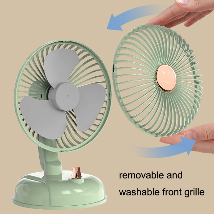 F10 Portable Quiet Desktop Retro Moving Head USB Fan(Bean Green) - Electric Fans by buy2fix | Online Shopping UK | buy2fix