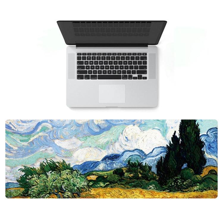 300x800x5mm Locked Am002 Large Oil Painting Desk Rubber Mouse Pad(Autumn Leaves) - Mouse Pads by buy2fix | Online Shopping UK | buy2fix