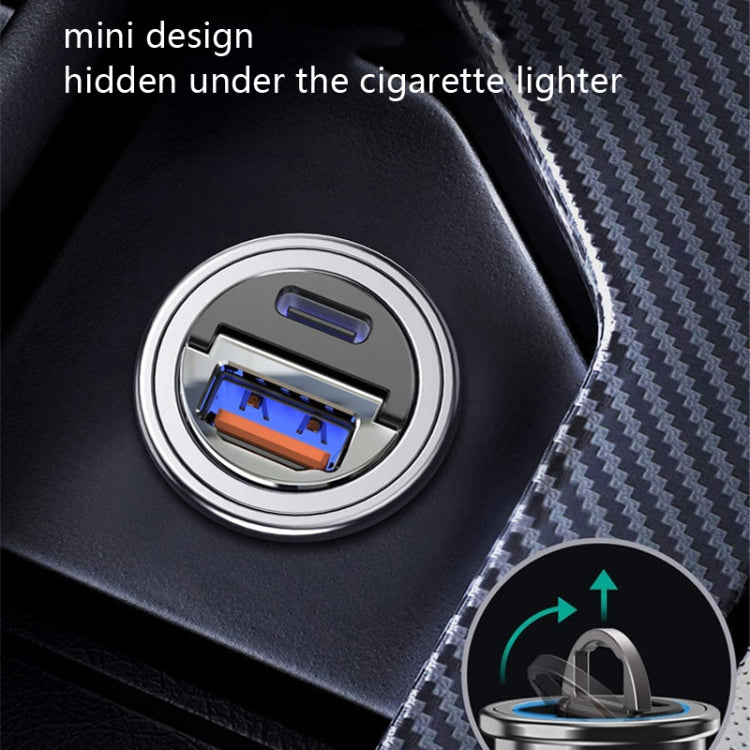 Car Fast Charge One Drag Two Cigarette Conversion Plugs, Model: PD+PD(Black) - In Car by buy2fix | Online Shopping UK | buy2fix