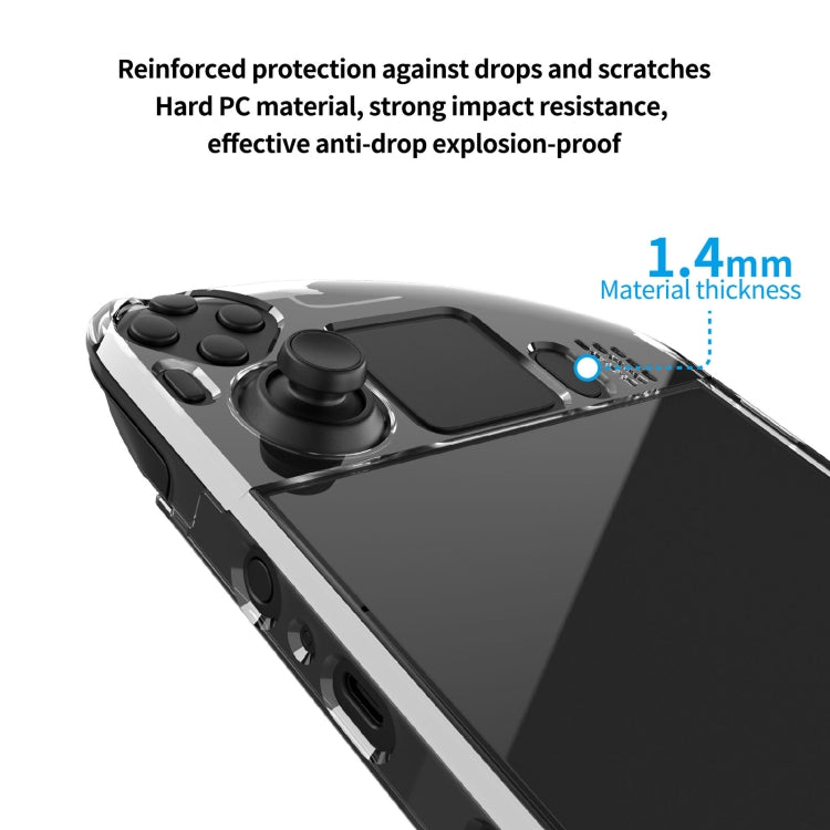 PGTECH Split Crystal Hard Shell Case for Steam Deck Game Console - Accessories by buy2fix | Online Shopping UK | buy2fix
