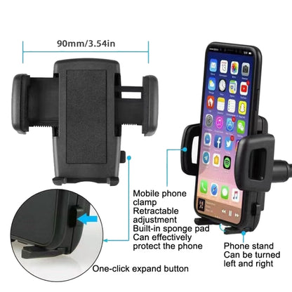 Car Rearview Mirror Hose Bracket Mobile Phone Clip Universal Navigation Bracket - In Car by buy2fix | Online Shopping UK | buy2fix