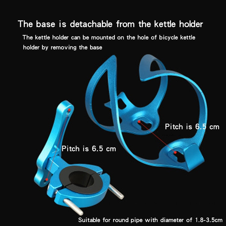 Bicycle Aluminum Alloy Kettle Frame(Blue Bilateral With Base) - Holders by buy2fix | Online Shopping UK | buy2fix