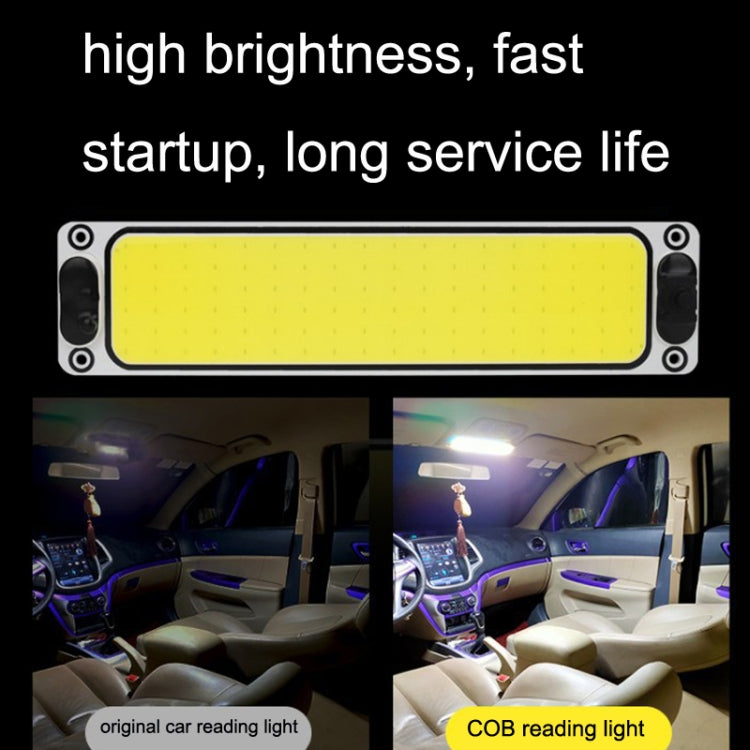 2PCS Car Cab LED Reading Light COB Truck Interior Light Dome Lamp(White Light) - In Car by buy2fix | Online Shopping UK | buy2fix