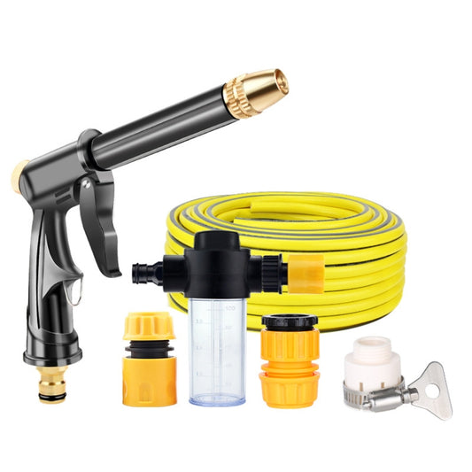 High Pressure Car Wash Hose Telescopic Watering Sprinkler, Style: H2+3 Connector+15m Tube+Foam Pot - In Car by buy2fix | Online Shopping UK | buy2fix