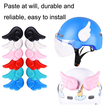 2 Pairs Motorcycle Helmet Angel Wings Decoration(White) - In Car by buy2fix | Online Shopping UK | buy2fix