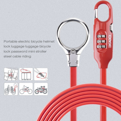 PL3001 Bicycle Mountain Bike Portable Anti-theft Password Cable Lock(Black) - Bicycle Locks & Bicycle Pumps by buy2fix | Online Shopping UK | buy2fix