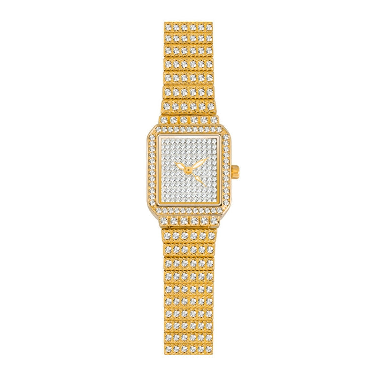 BS Bee Sister F0510B  Ladies Diamond Watch Jewelry Chain Watch(Gold) - Alloy Watches by BS Bee Sister | Online Shopping UK | buy2fix