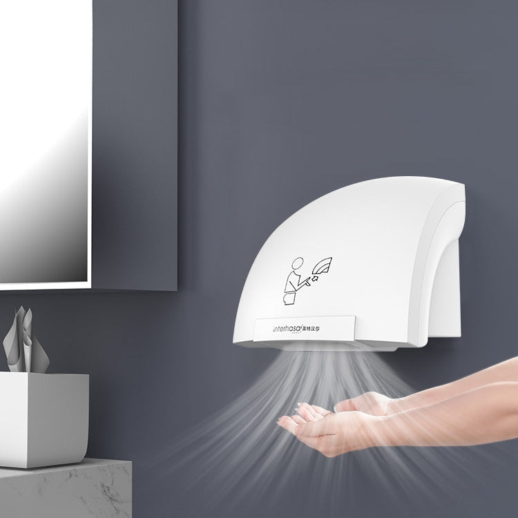 Interhasa 220V Automatic Electric Hand Dryer Mini  Induction Hand Drying Machine,Style: Single Hot,CN Plug - Home & Garden by buy2fix | Online Shopping UK | buy2fix
