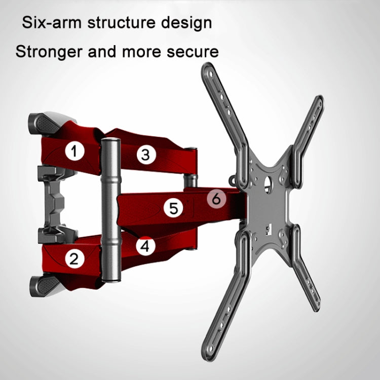 NORTH BAYOU Telescopic Swivel TV Monitor Wall Mount Bracket For 32-60 inch - TV Brackets & Mounts by NORTH BAYOU | Online Shopping UK | buy2fix