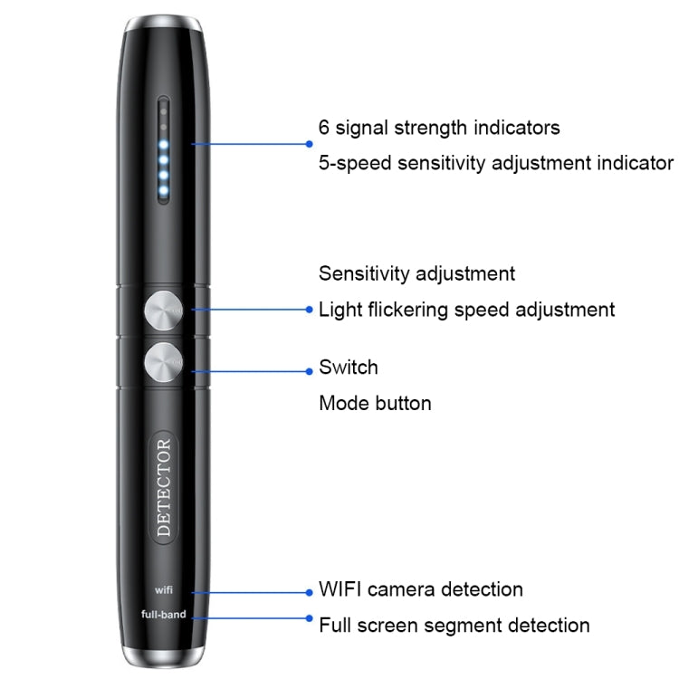 T8 Anti-eavesdropping Anti-candid Camera Infrared Detector - Security by buy2fix | Online Shopping UK | buy2fix