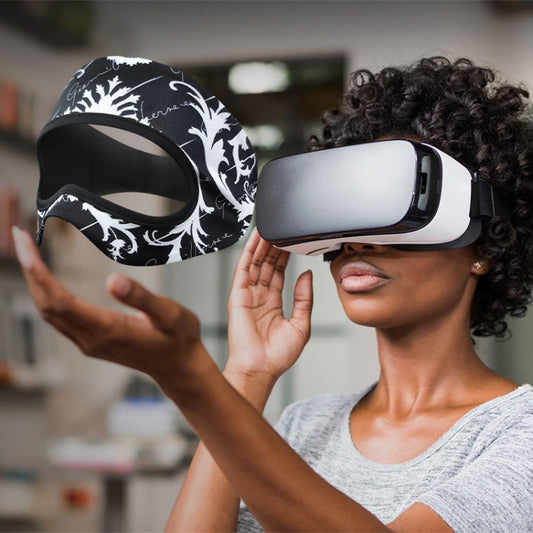 VR Glasses Sweatproof Breathable Eye Mask(Black White Flower) - Consumer Electronics by buy2fix | Online Shopping UK | buy2fix