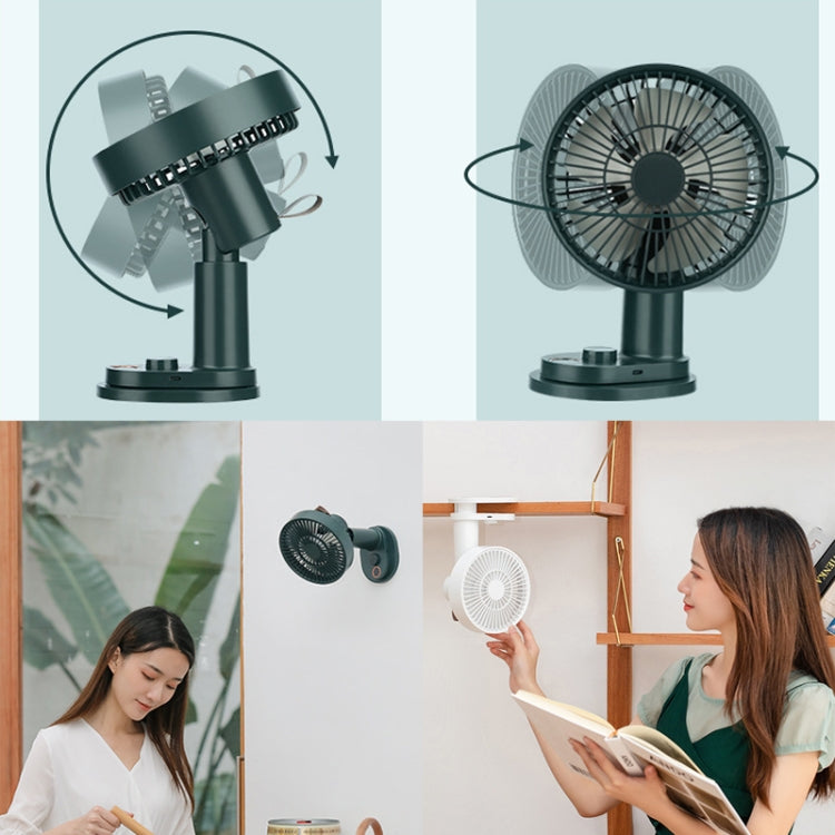 Smart Remote Control Usb Charging Shaking Head Desktop Fan Stroller Clip Fan(Black) - Consumer Electronics by buy2fix | Online Shopping UK | buy2fix