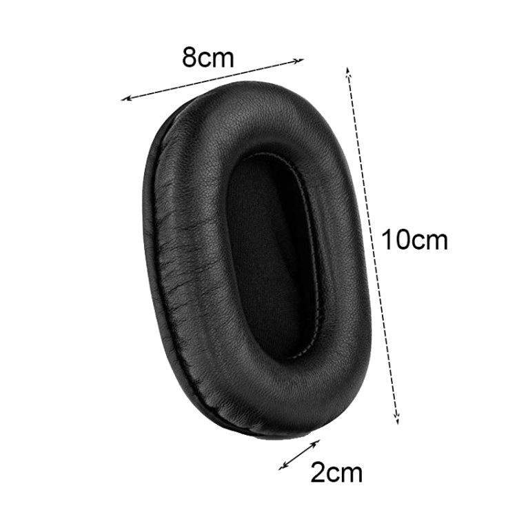 2 PCS Headset Sponge Earmuffs For SONY MDR-7506 / V6 / 900ST, Color: Black Lambskin - Apple Accessories by buy2fix | Online Shopping UK | buy2fix