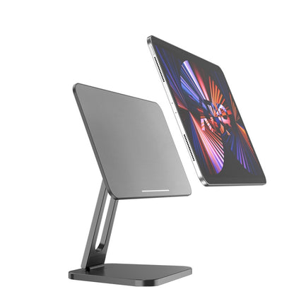 X27 Desktop Folding Rotating Tablet Magnetic Bracket For  iPad Pro 12.9 Inch (2018/2020/2021)(Grey) - Desktop Holder by buy2fix | Online Shopping UK | buy2fix