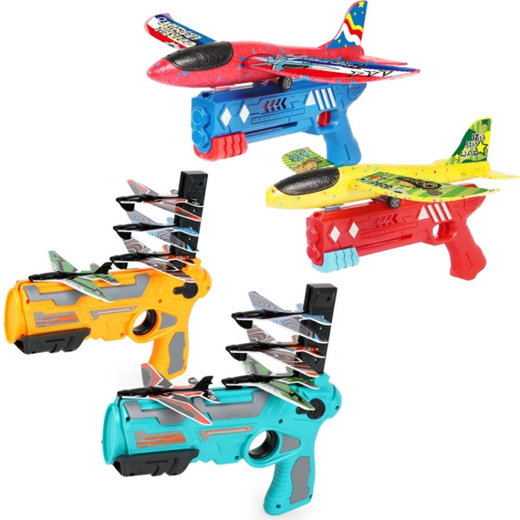 BY-0212 Foam Plane Hand Throw Catapult Aircraft Launcher Glider Model, Color: Yellow + 4 x Planes - Fly Toys by buy2fix | Online Shopping UK | buy2fix