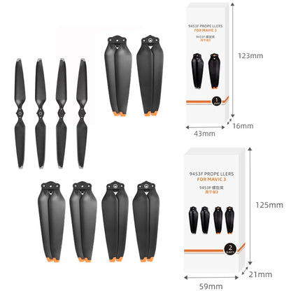 For Mavic 3 2pairs 9453F-2 Orange Paddle Tip Quick Release Blades - DIY Propeller by Sunnylife | Online Shopping UK | buy2fix