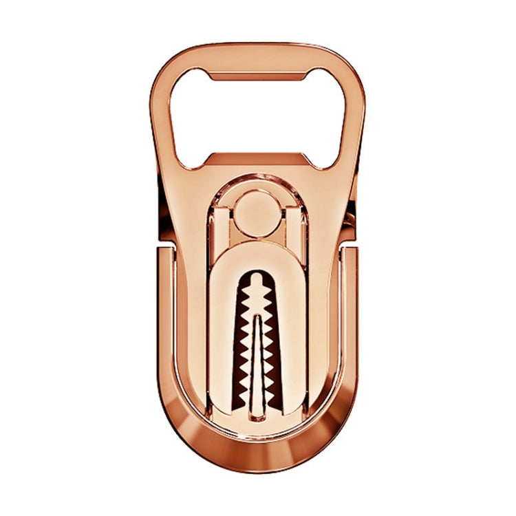 Multifunction Car Air Vent Phone Holder Finger Ring Phone Bracket Bottle Opener(Rose Gold) - Ring Holder by buy2fix | Online Shopping UK | buy2fix
