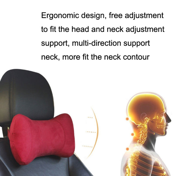 Car Memory Cotton Headrest Protective Cervical Spine Seat Sleeping Pillow(Brown) - In Car by buy2fix | Online Shopping UK | buy2fix