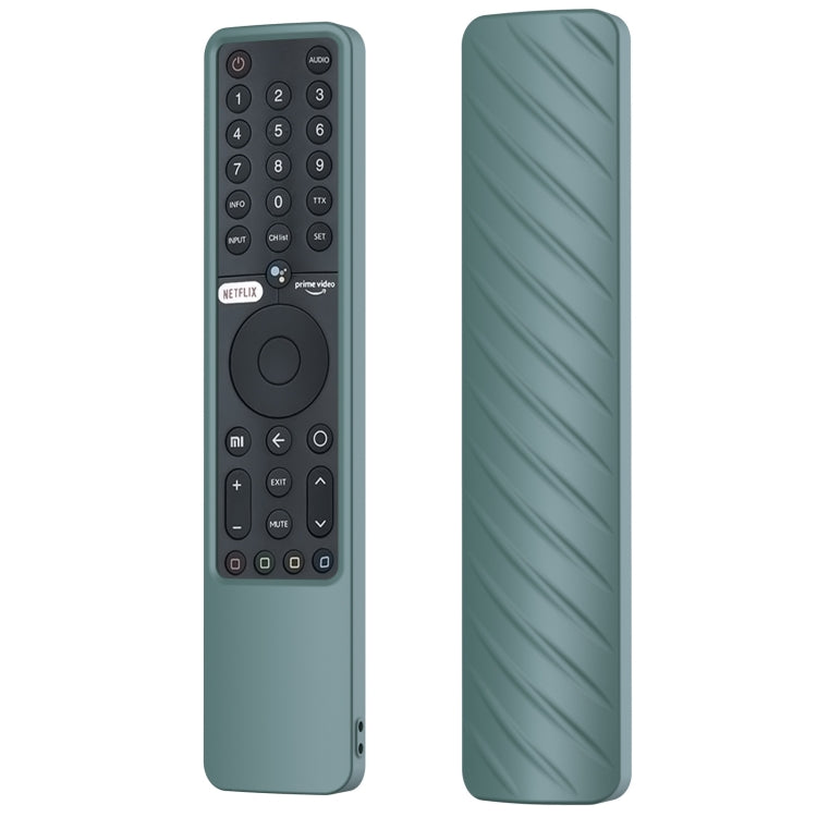 Suitable for Xiaomi P1 Remote Control Twill Washable Drop-proof Silicone Case(Pine Green) - Remote Control Covers by buy2fix | Online Shopping UK | buy2fix