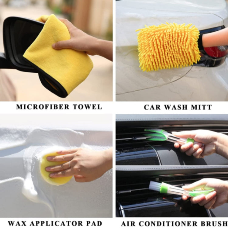 23 PCS / Set Car Wash Brush Tire Brush Glass Wiper Brush Drill Brush Cleaning Brush Set - In Car by buy2fix | Online Shopping UK | buy2fix