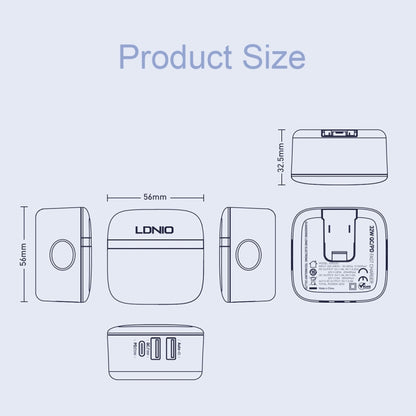 LDNIO A3513Q 32W QC3.0 3 USB Ports Phone Adapter US Plug with Micro USB Cable - USB Charger by LDNIO | Online Shopping UK | buy2fix