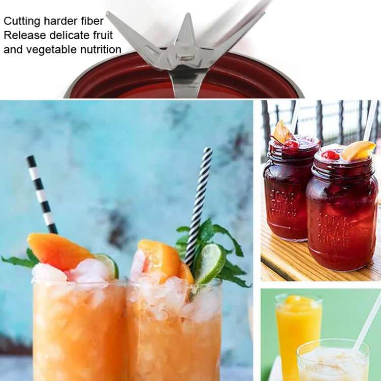 50 PCS CA-22 Short Axis Six Leaf Mixing Knife Juicer General Accessories Stainless Steel Blade - Home & Garden by buy2fix | Online Shopping UK | buy2fix