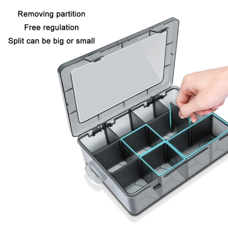 Multi-Compartment Sorted Electronic Parts Organiser, Specifications: 12 Grid - Storage Bags & Boxes by buy2fix | Online Shopping UK | buy2fix