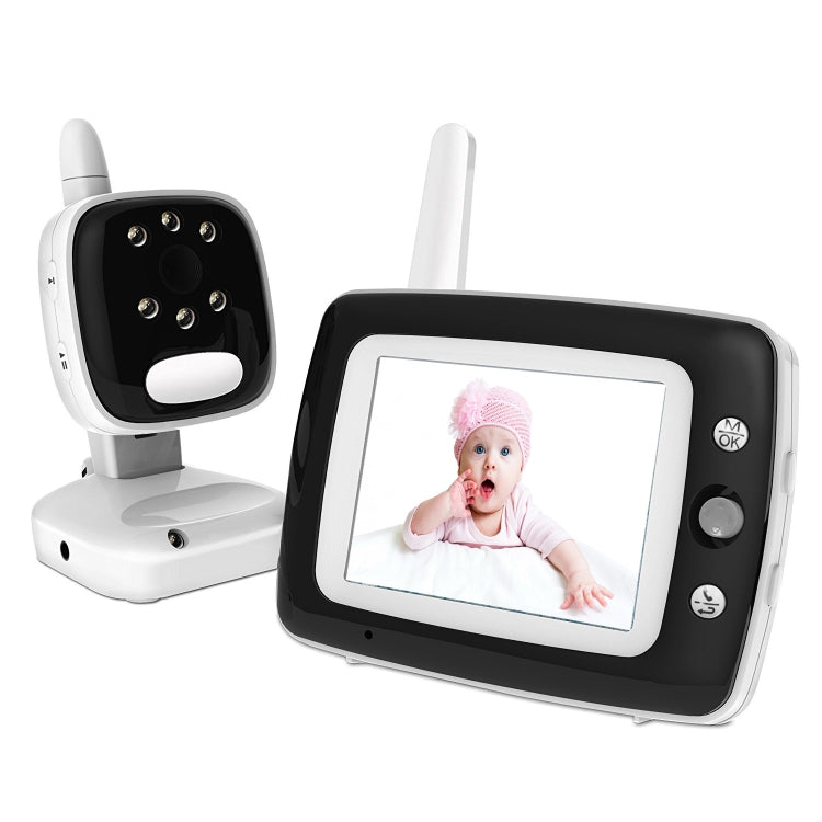 BM35Q 3.5 Inch Wireless Baby Monitor Camera Temperature Monitor 2 Way Audio Night Vision EU Plug - Security by buy2fix | Online Shopping UK | buy2fix